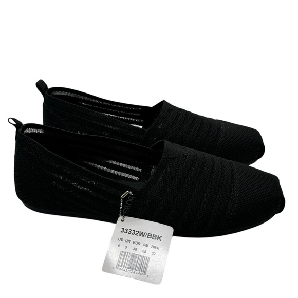 Bobs from Skechers Plush Golden Hour Womens Loafer Comfort 33332 Black Sz 8 NEW - Picture 2 of 8